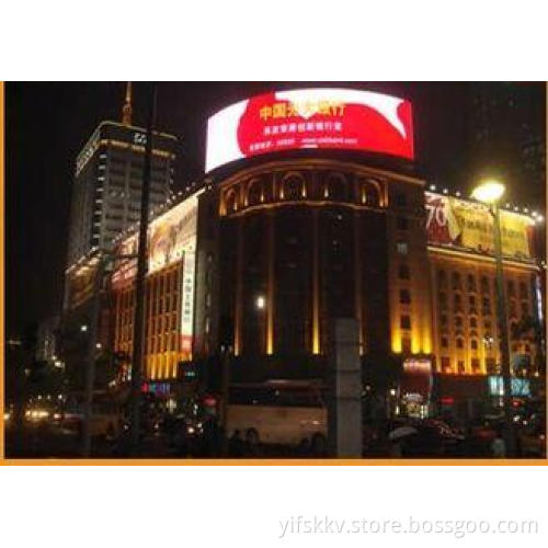 P20 outdoor railway station flexible led screen display pan
